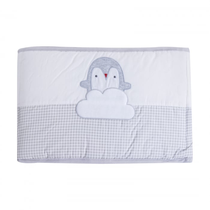 Aparatoare laterala patut 90x40cm, reversibila, Alb - Gri, 170 cm [2]
