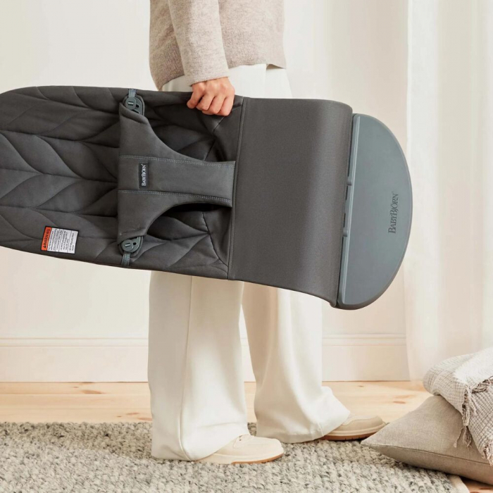 BabyBjorn - Balansoar Bliss Anthracite cu aspect delicat de petala, tesatura matlasata [10]