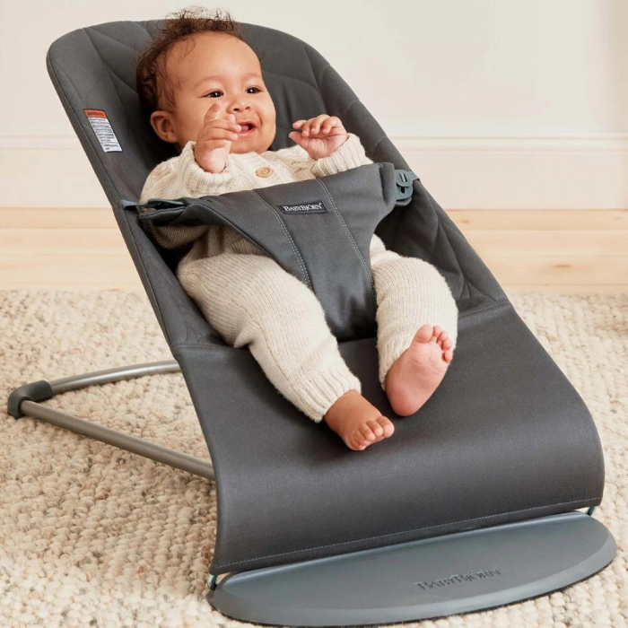 BabyBjorn - Balansoar Bliss Anthracite cu aspect delicat de petala, tesatura matlasata [8]