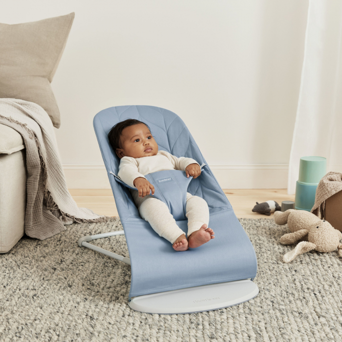 BabyBjorn - Balansoar Bliss Blue cu aspect delicat de petala, tesatura matlasata [2]