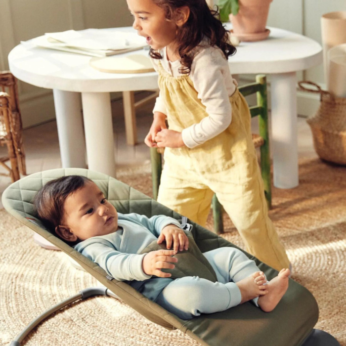 BabyBjorn - Balansoar Bliss Dark Green din tesatura matlasata cu aspect Clasic [3]