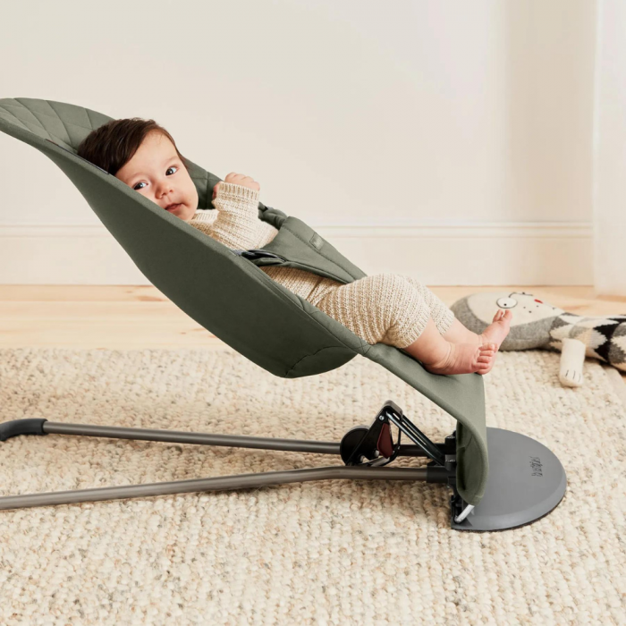 BabyBjorn - Balansoar Bliss Dark Green din tesatura matlasata cu aspect Clasic [2]