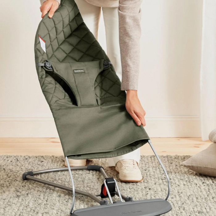 BabyBjorn - Balansoar Bliss Dark Green din tesatura matlasata cu aspect Clasic [6]