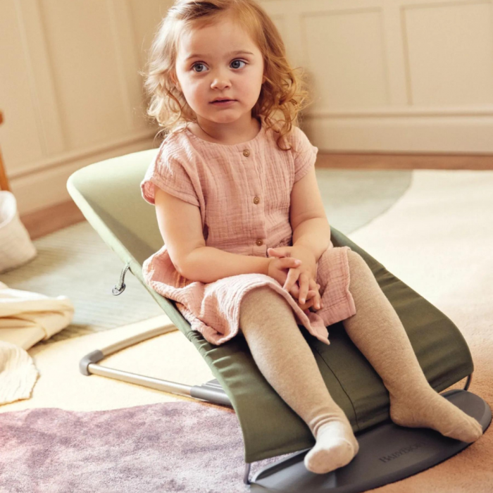 BabyBjorn - Balansoar Bliss Dark Green din tesatura matlasata cu aspect Clasic [5]