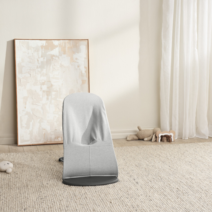BabyBjorn - Balansoar Bliss Light Gray din tesatura melange cu aspect Clasic [4]
