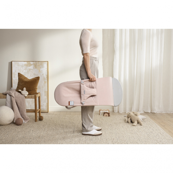 BabyBjorn - Balansoar Bliss Light Pink din tesatura melange cu aspect Clasic [4]