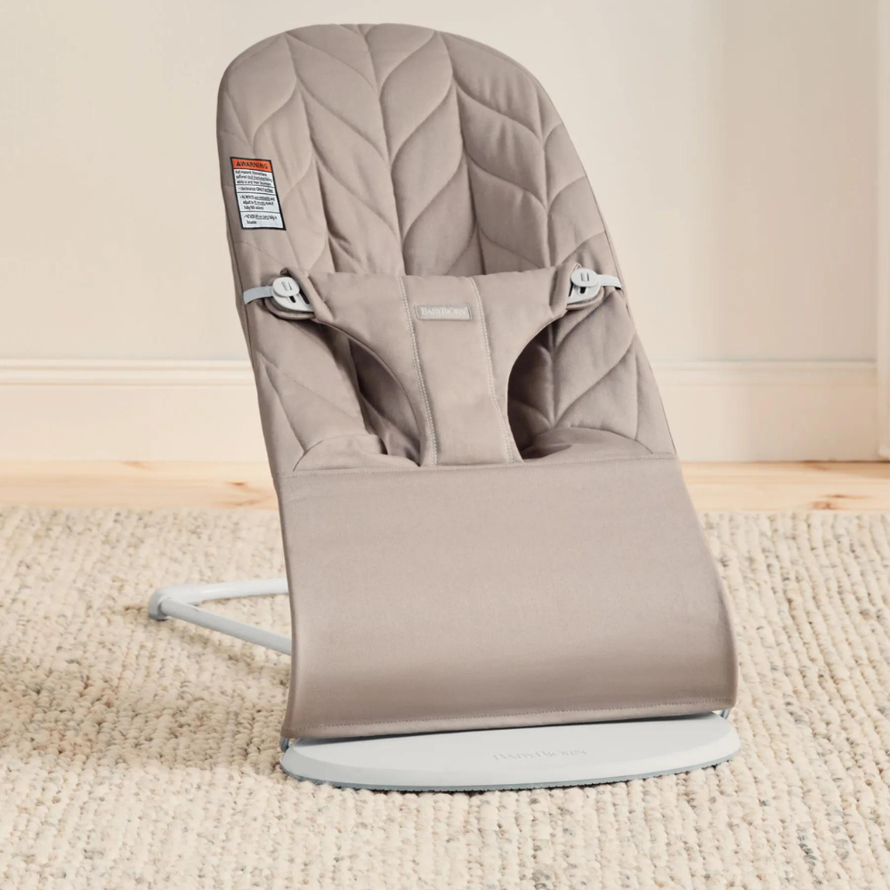 BabyBjorn - Balansoar Bliss Sand Gray cu aspect delicat de petala, tesatura matlasata [7]