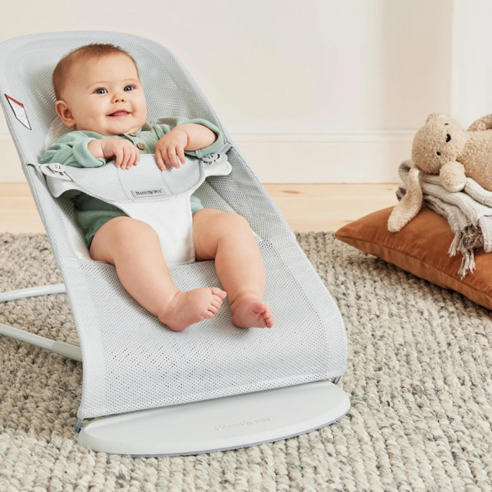 BabyBjorn - Balansoarul Balance Soft Silver/White, Mesh [9]