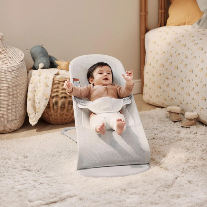 BabyBjorn - Balansoarul Balance Soft Silver/White, Mesh [2]
