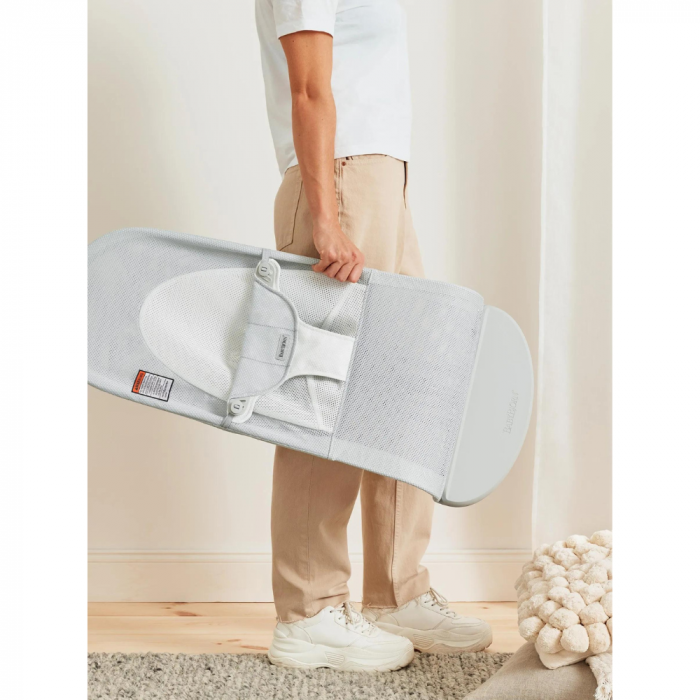 BabyBjorn - Balansoarul Balance Soft Silver/White, Mesh [6]