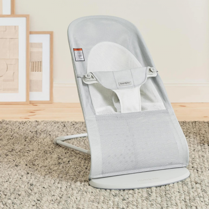 BabyBjorn - Balansoarul Balance Soft Silver/White, Mesh [5]