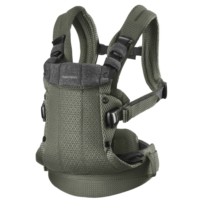 BabyBjorn - Marsupiu anatomic cu multiple pozitii de purtare colectia Harmony, 3D Mesh, Dark Green [4]