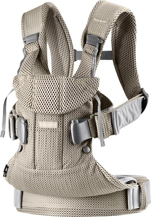 BabyBjorn - Marsupiu anatomic One Air - Greige, 3D Mesh [1]