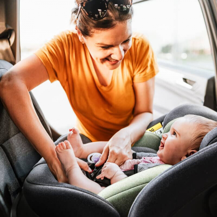 BabyGo - Scaun auto rotativ cu isofix, MOVE360 Green, 40-150 cm, certificat R129 de la nastere de 12 ani [14]