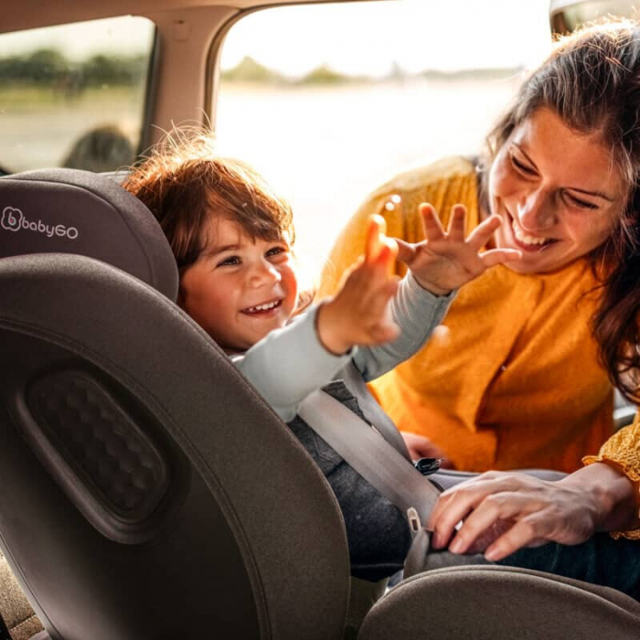 BabyGo - Scaun auto rotativ cu isofix, MOVE360 Green, 40-150 cm, certificat R129 de la nastere de 12 ani [13]