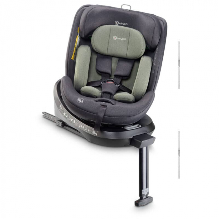 BabyGo - Scaun auto rotativ cu isofix, MOVE360 Green, 40-150 cm, certificat R129 de la nastere de 12 ani [7]