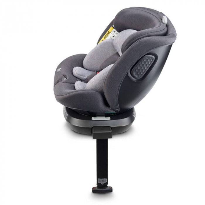 BabyGo - Scaun auto rotativ cu isofix, MOVE360 Grey, 40-150 cm, certificat R129 de la nastere de 12 ani [23]