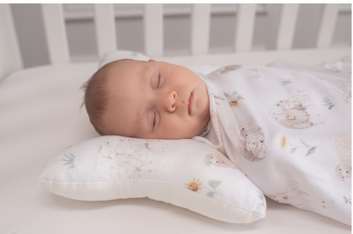BabyNest cu protectie impletita 210x21cm detasabila, Nature Bamboo by Amy, Oite, 80 x 50 cm [4]