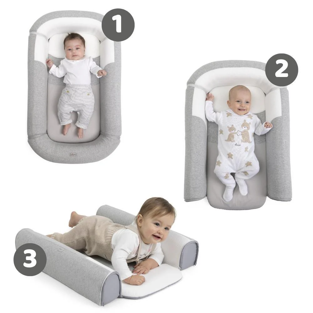 Babynest multifunctional 3 in 1 Chicco Mommy Pod, Grey 0 luni+ [4]