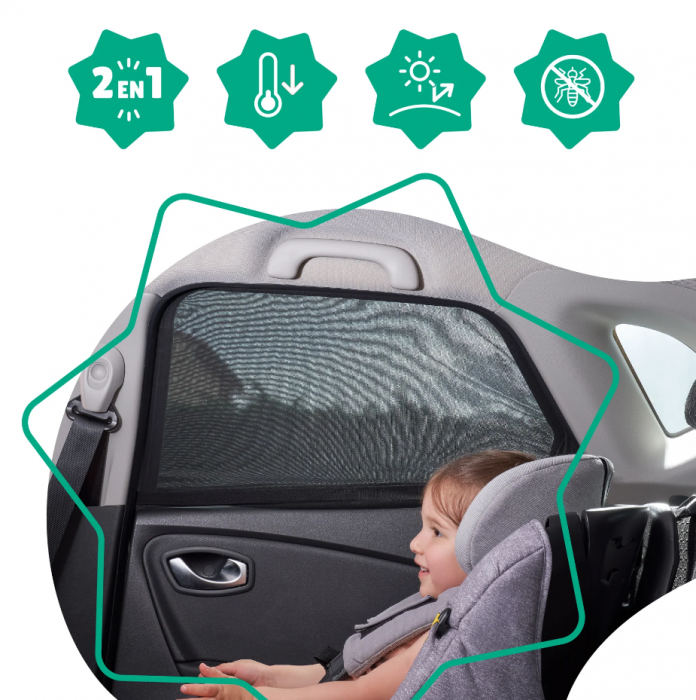 Badabulle - Set 2 parasolare pentru geam cu functie 2 in 1 [3]