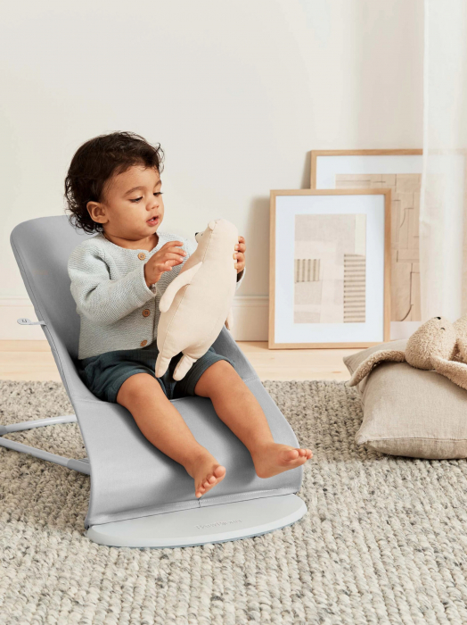 Balansoar BabyBjorn Bliss Light Grey, Bumbac [4]