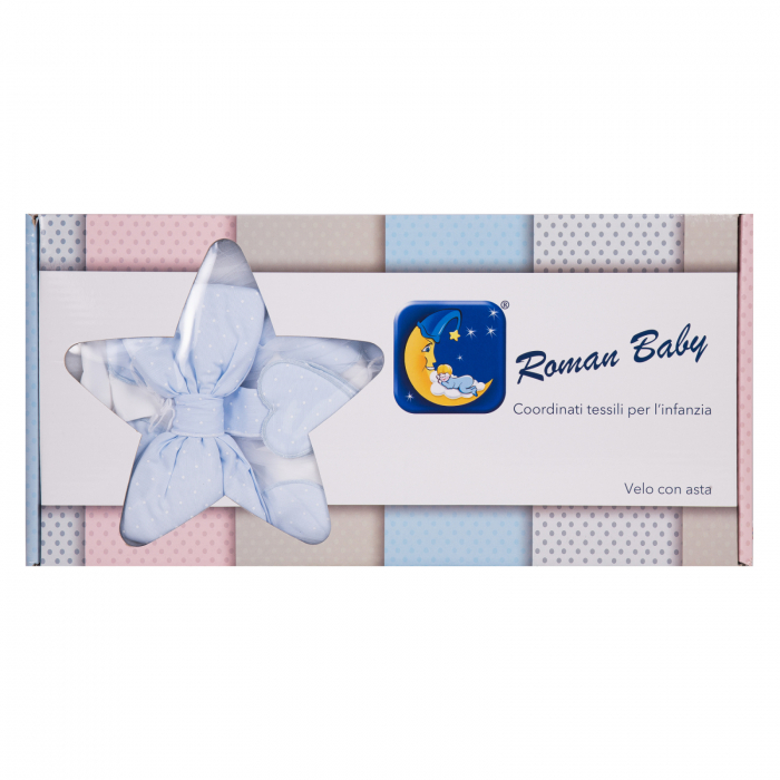 Baldachin patut lemn cu suport de prindere inclus Cuore di Mamma Roz, 620x180 cm [3]