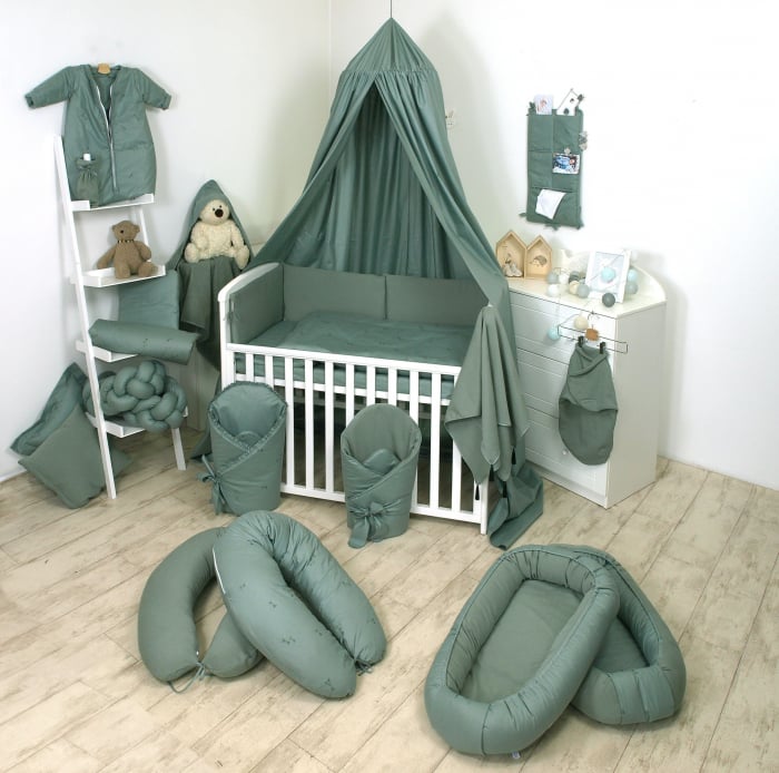 Baldachin suspendat multifunctional, Bumbac, 320x250 cm, Pure Verde Salvia [5]
