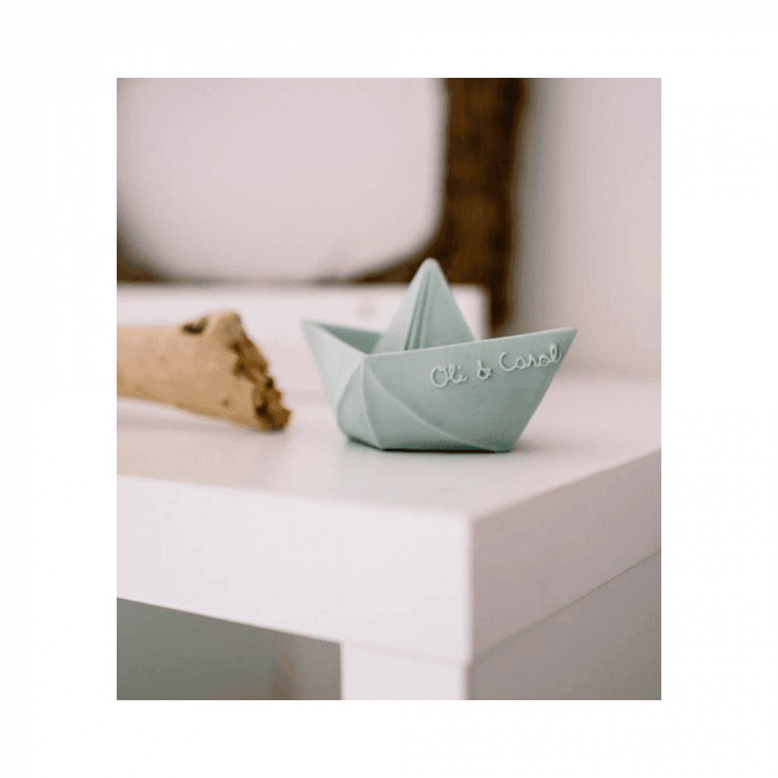 Barcuta origami, jucarie de baie, menta [3]