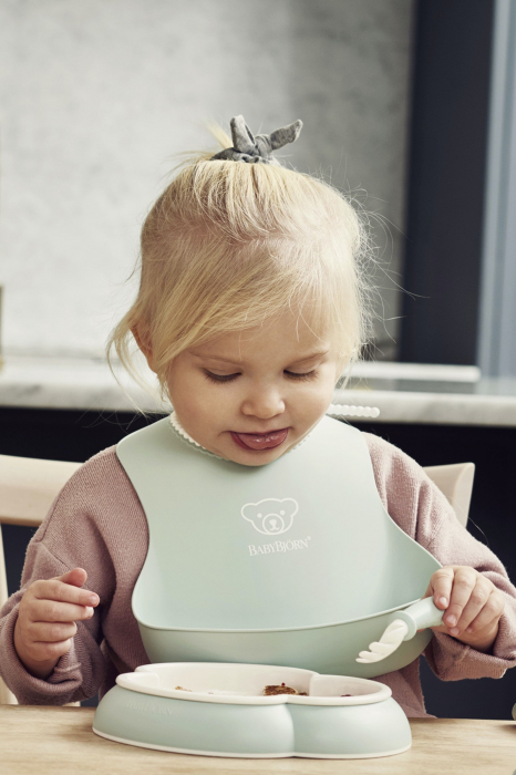 BabyBjorn - Set 2 bavete, Powder Green/Powder Pink [2]