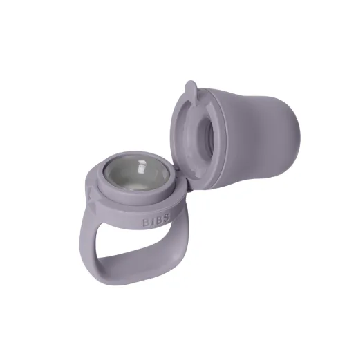 BIBS Baby Feeder – Dispozitiv de hrănire pentru bebeluși cu 2 tetine din silicon, culoare Fossil Grey [2]