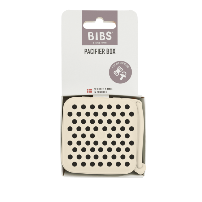BIBS - Cutie multifunctionala pentru depozitare suzete, Studio Collection Polka Dots, Ivory Black [4]