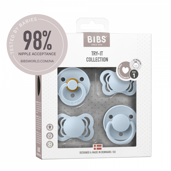 BIBS - Set 4 suzete Try-it collection 0 luni + [4]