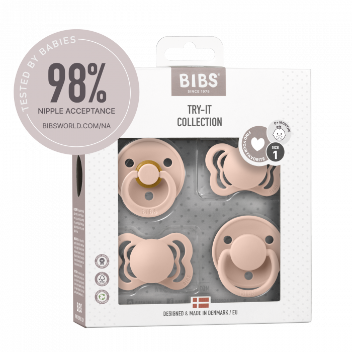 BIBS - Set 4 suzete Try-it collection 0 luni + [4]