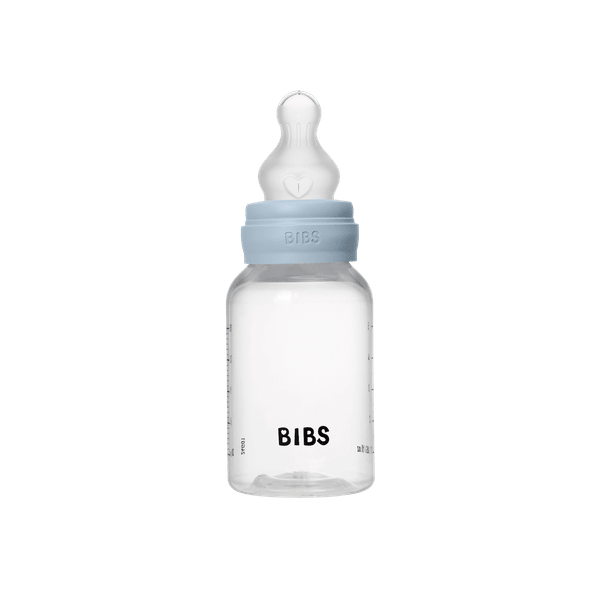 BIBS - Set complet biberon anticolici, 150 ml, Silicon, Baby Blue-Flux Lent [3]