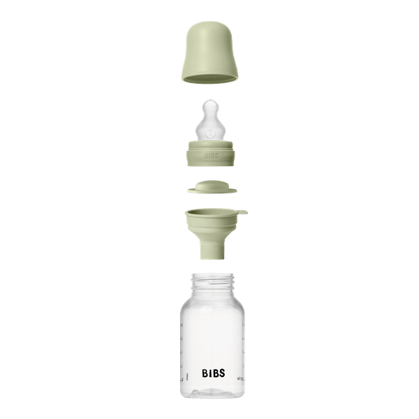 BIBS - Set complet biberon anticolici PP, 150 ml, Silicon, Sage [2]