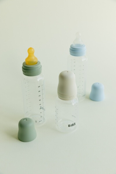 BIBS - Set complet biberon anticolici PP, 270 ml, Silicon, Sage [5]