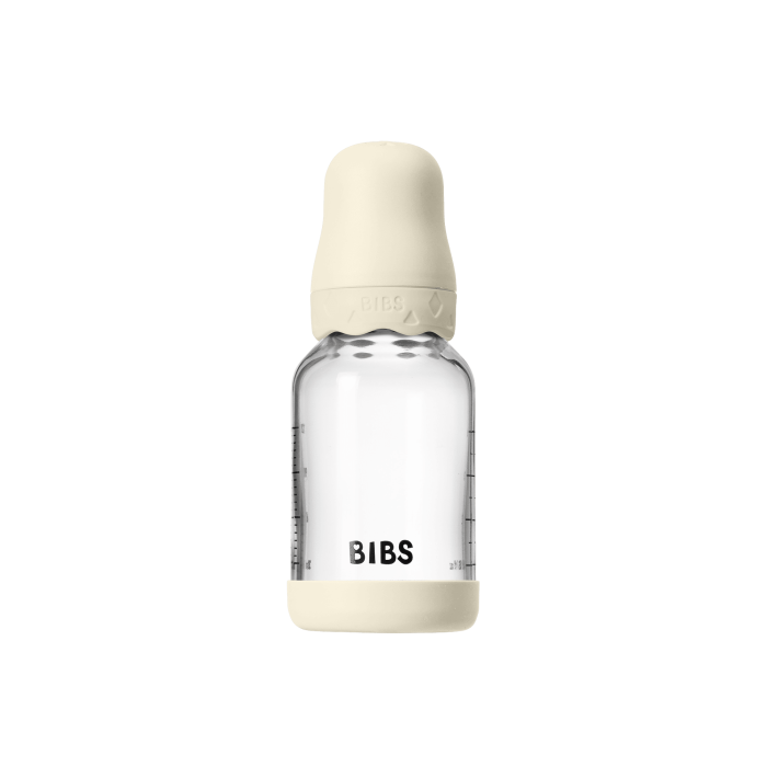 BIBS - Set complet biberon Boheme din sticla anticolici cu tetina din latex, flux lent, 120 ml, Ivory [2]
