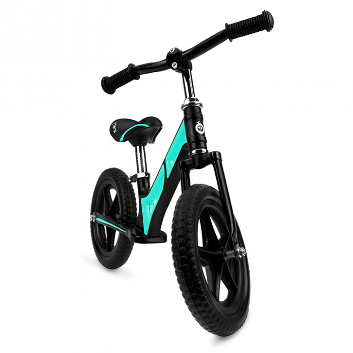 Bicicleta de echilibru,  Turquoise, Fara pedale, Reglabila,Cadru din aliaj de magneziu, Roti din spuma EVA, Absorbtie a socurilor [2]