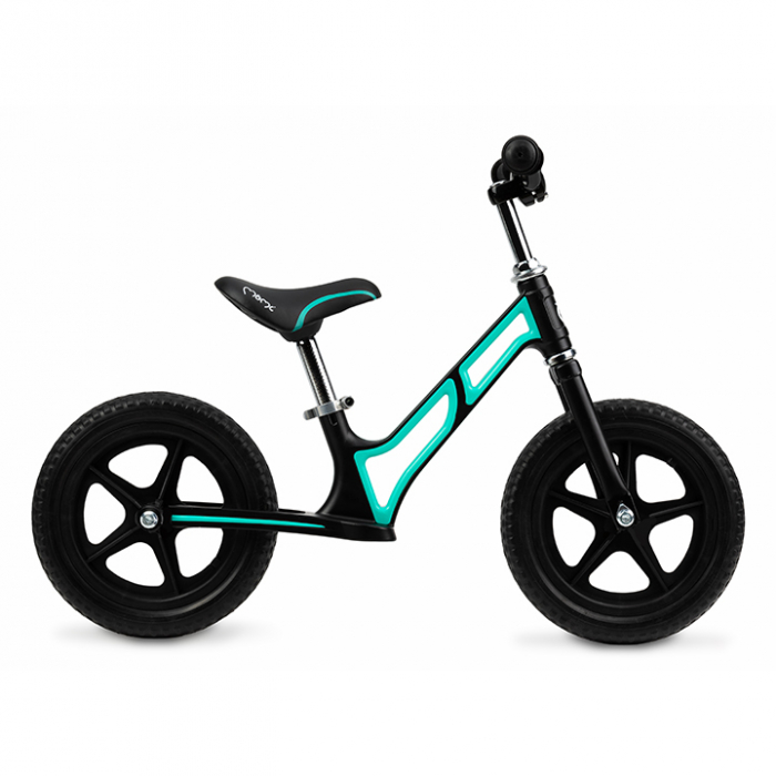 Bicicleta de echilibru,  Turquoise, Fara pedale, Reglabila,Cadru din aliaj de magneziu, Roti din spuma EVA, Absorbtie a socurilor [3]