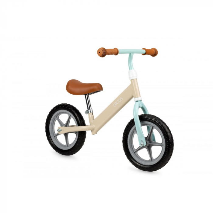 Bicicleta fara pedale Fleet, Qkids, Cappuccino [4]