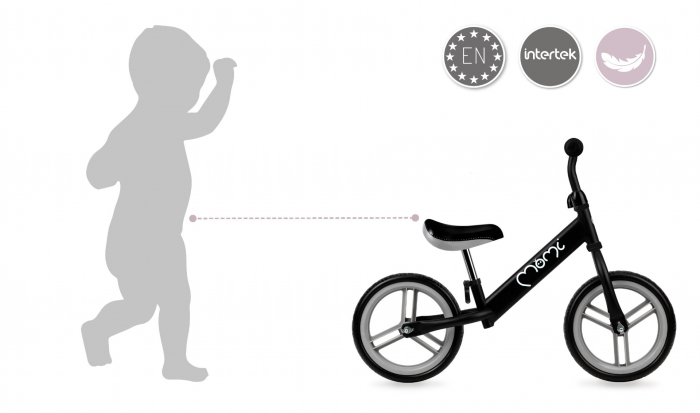 Bicicleta fara pedale Nash, Momi, Black [6]