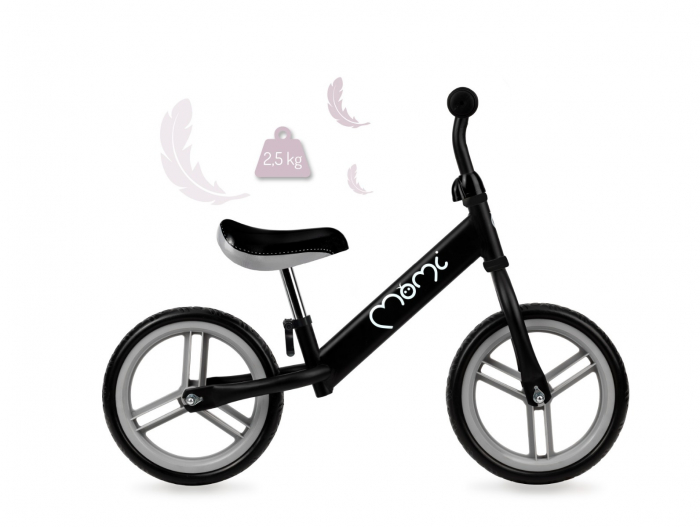 Bicicleta fara pedale Nash, Momi, Black [4]
