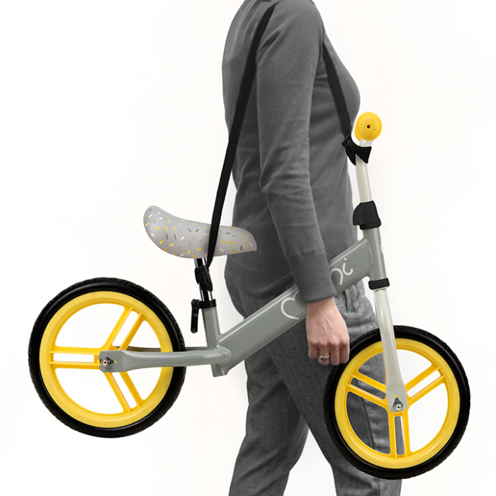 Bicicleta fara pedale Nash, Momi, Yellow [4]