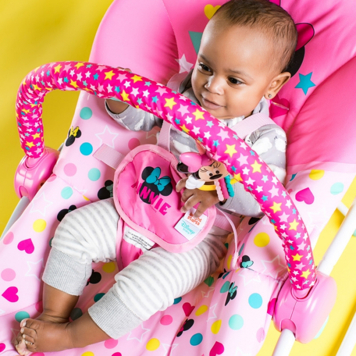 Bright Starts - Leagan portabil Rocker Minnie Stars & Smiles [5]