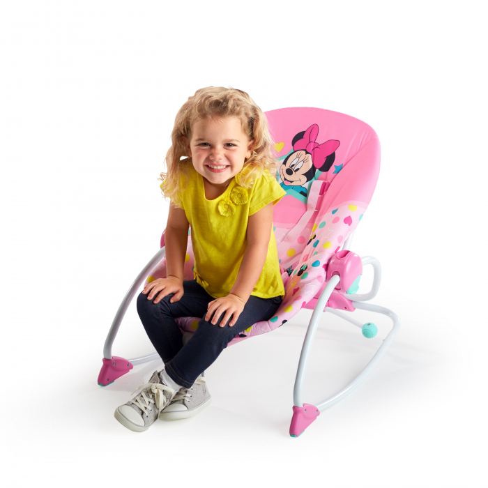Bright Starts - Leagan portabil Rocker Minnie Stars & Smiles [8]