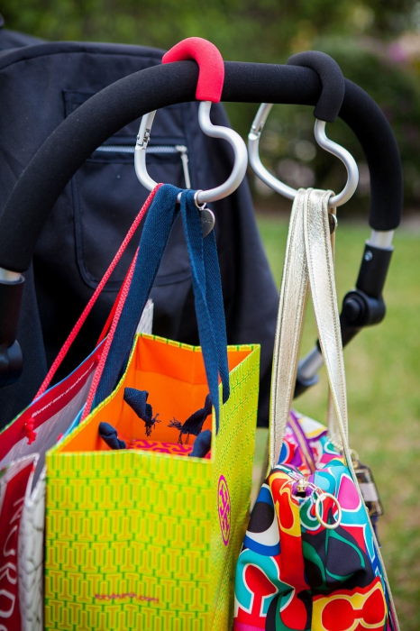 Buggygear Carlig pentru carucior,inima (argintiu/piele maro) [2]