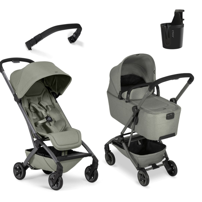 Cărucior 2 in 1 cu landou,bara pliabila si suport de panar,  ultra compact, ușor, Joolz, Aer2 - Sage green [1]