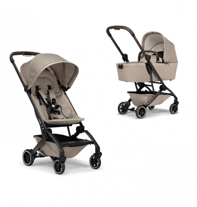 Cărucior 3 in 1 ultra compact, cu landu ușor, Joolz, Aer+ Sandy taupe  cu scoica Britax Romer BABY-SAFE PRO [2]