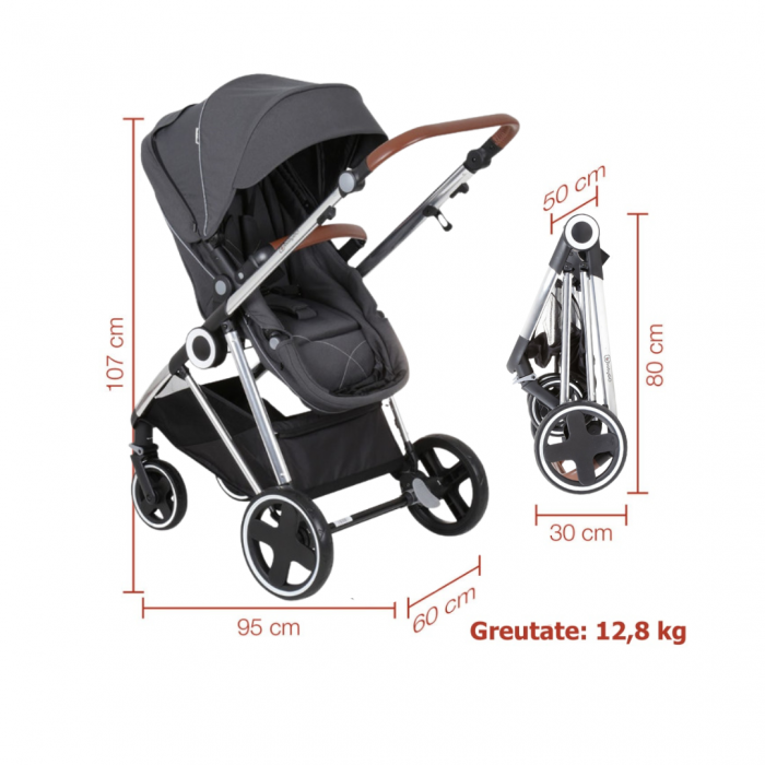 Caruciorul 3 in 1 Halime de la BabyGo [5]