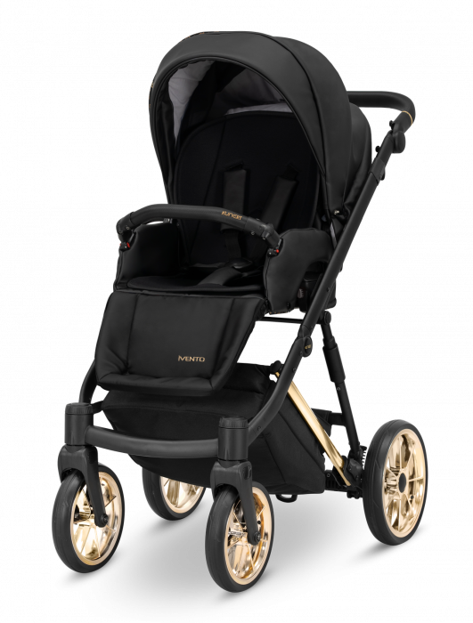 Carucior 3 in 1 Kunert Ivento - Black Pearl - Gold [4]